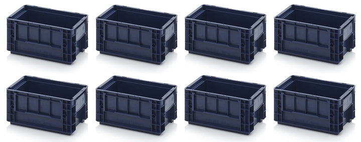 8x R-KLT Behälter 30 x 20 x 14,7 * Kleinladungsträger blau 30x20x14 Eurobehälter Industrie KLT 3215