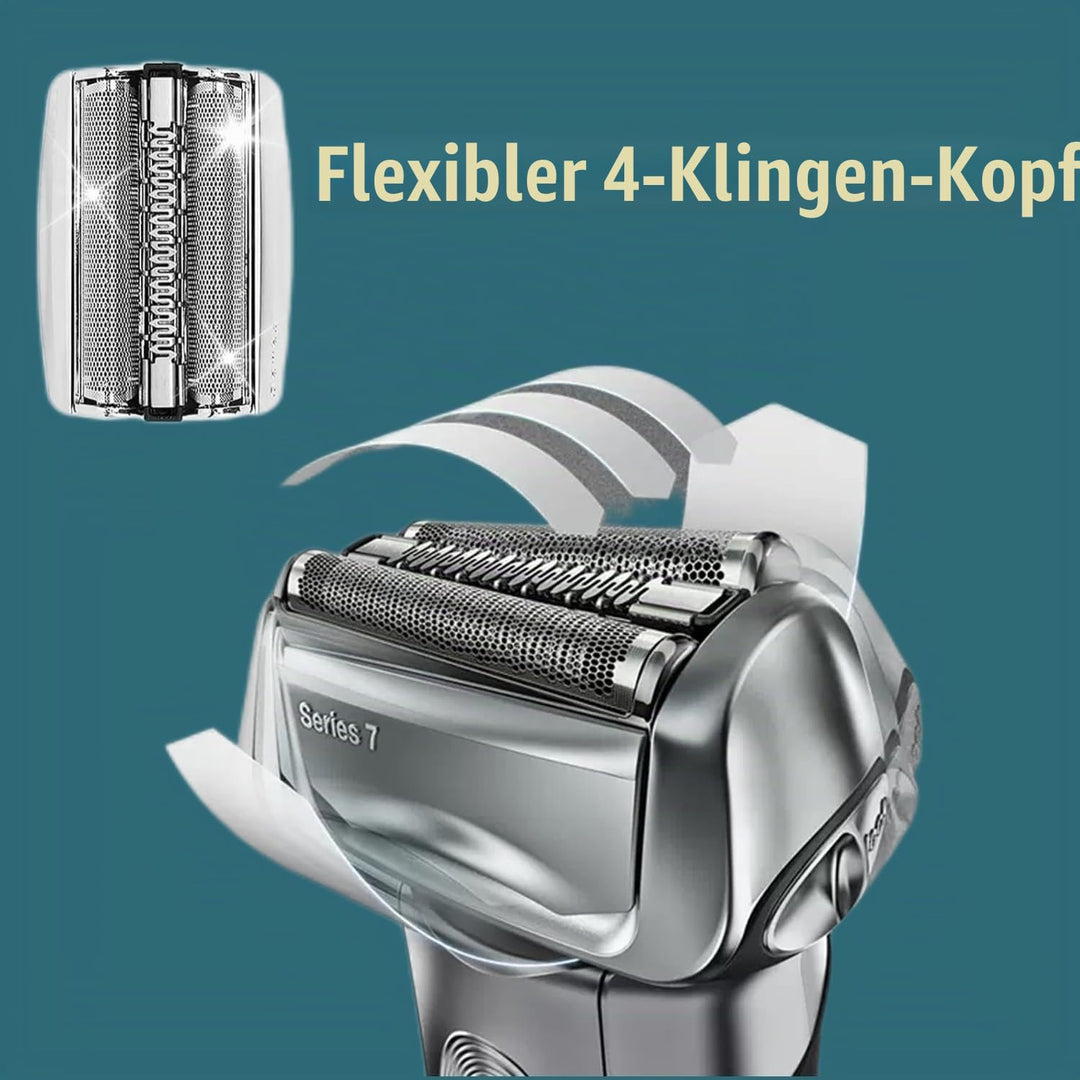 Series 7 70S Ersatzkopf Elektrorasierer Klinge Kompatibel mit Braun Series 7 Rasierer 720cc, 730cc,