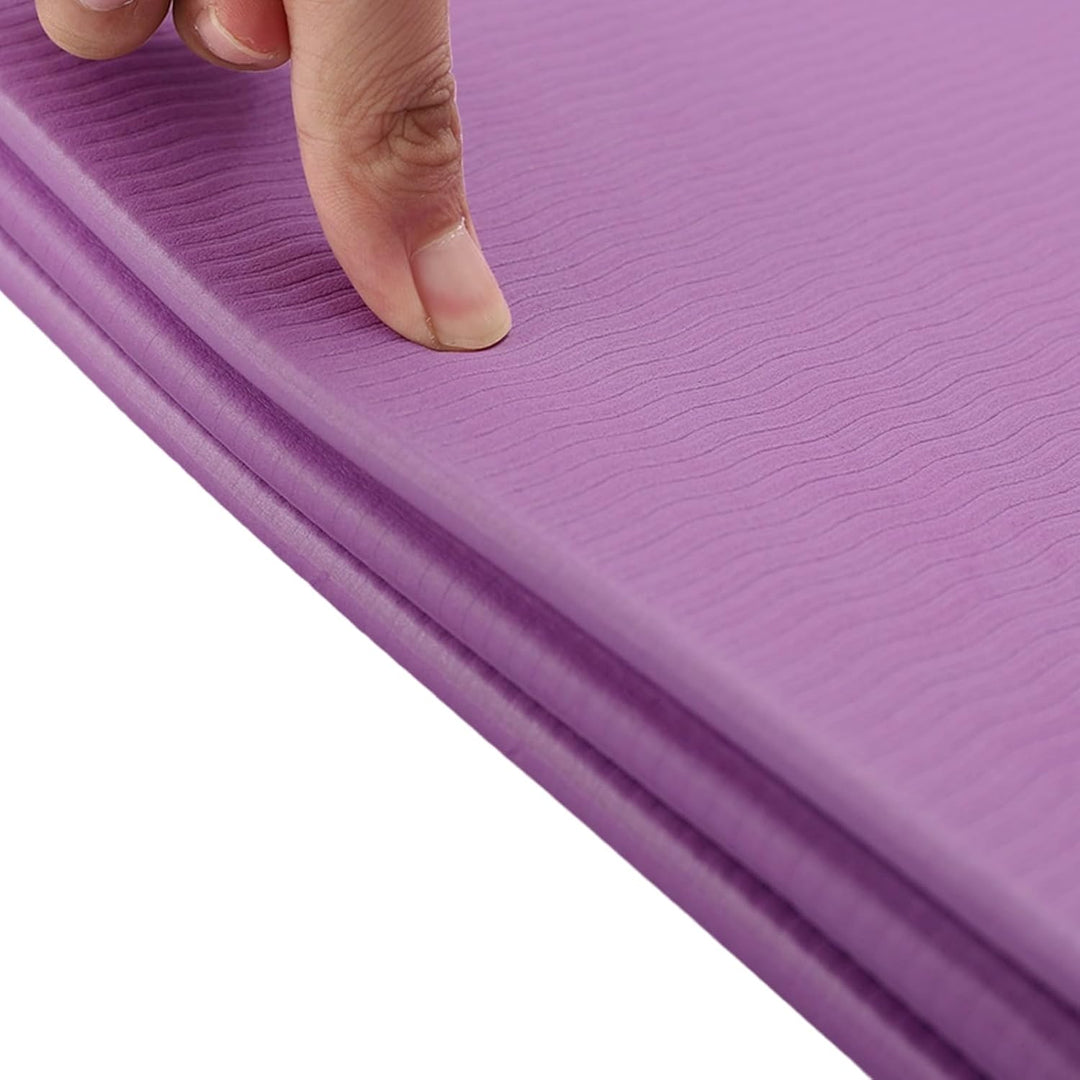 Faltbare Yogamatte,Tragbare Fitnessmatte,Reiseyogamatte, rutschfeste Sportmatte aus TPE für Pilates,