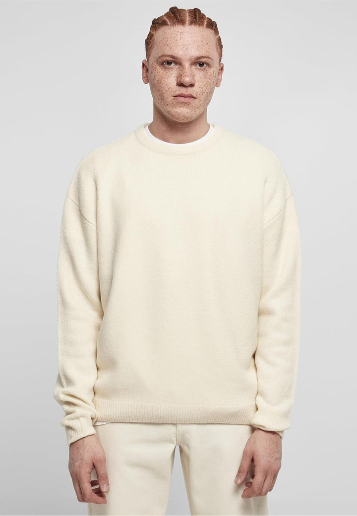 Urban Classics Herren Oversized Chunky Sweater 3XL Whitesand, 3XL Whitesand