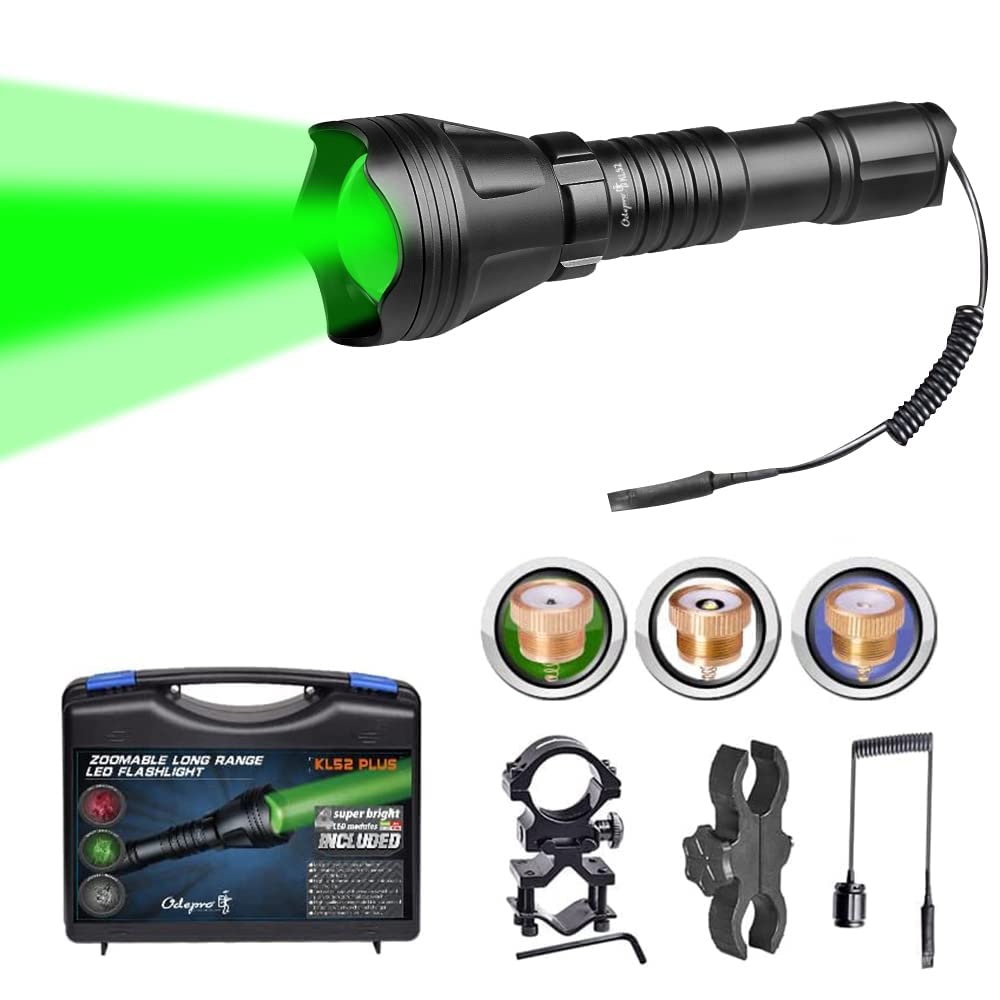 Odepro KL52 Plus Zoom LED Taschenlampe, Extrem Hell Taschenlampen Wiederaufladbare , IP68 Wasserdich