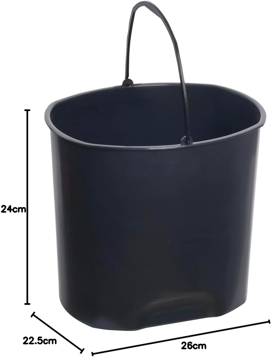 keeeper Treteimer, Mülleimer mit Tretpedal, 5,5 l, 22,5 x 24 x 26 cm, Tjark, Weiss (Nordic White) No