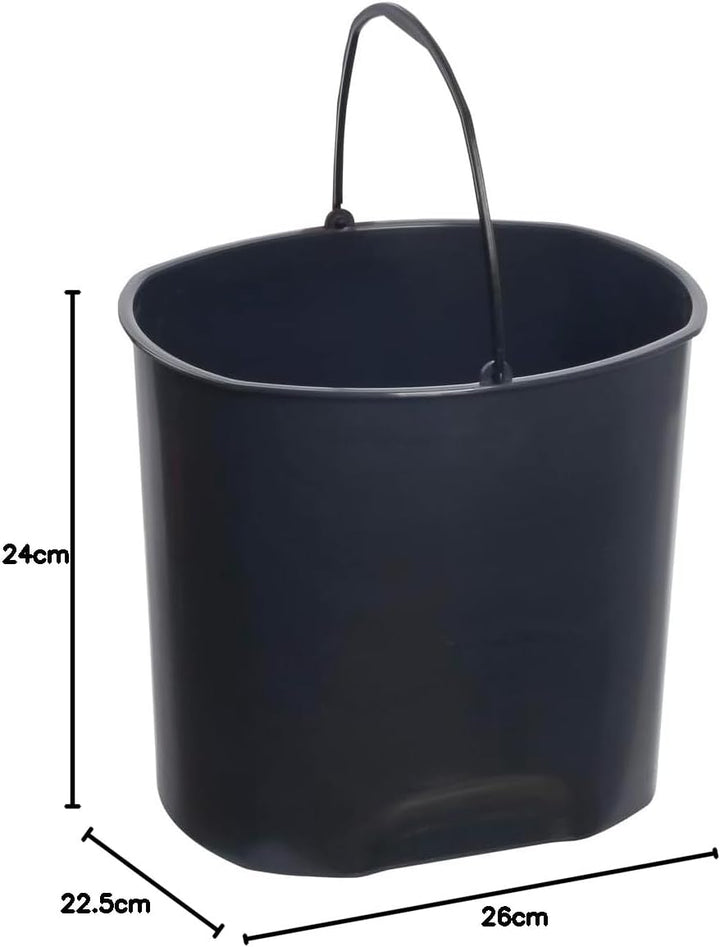 keeeper Treteimer, Mülleimer mit Tretpedal, 5,5 l, 22,5 x 24 x 26 cm, Tjark, Weiss (Nordic White) No