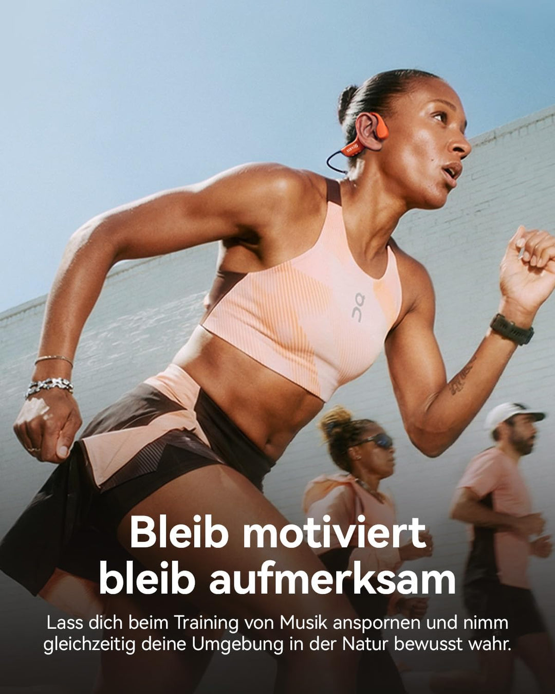 SANAG Knochenschall Schwimmen Kopfhörer, IP68 Wasserdicht, 64GB MP3 Player, Bluetooth 6.0 Sport Kopf