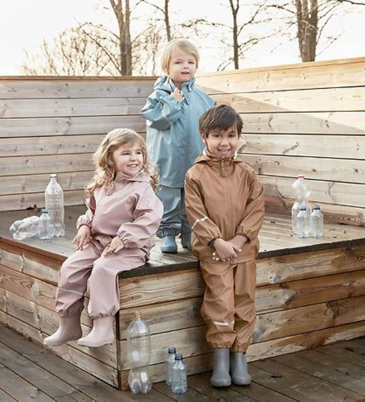 Celavi Unisex Kinder Basic Pu Rainwear Set 70 Rubber, 70 Rubber