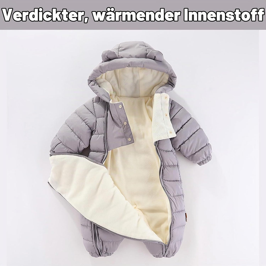 Baby Schneeanzug Overall Winter mit Kapuze Strampler Jungen Mädchen Säugling Schnee Tragen Dick Jump