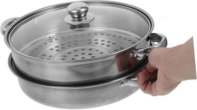 Cabilock 1 Satz Dampfgarer Aus Edelstahl Dampftöpfe Zum Kochen Tamale Dampftopf Kochen Dampfgarer As