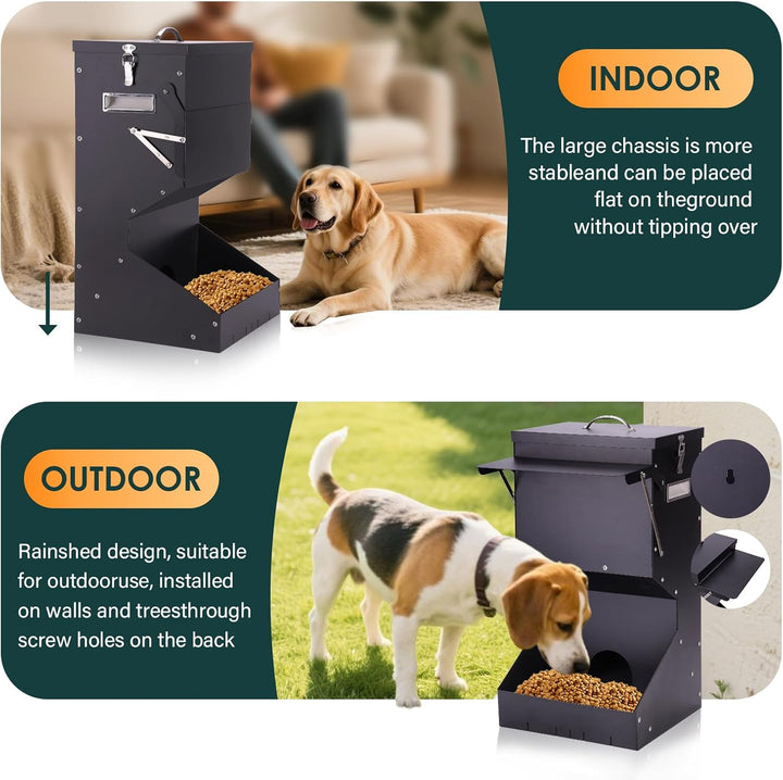 25lb Automatische Haustierfütterung für Hunde und Katzen Grosser Automatischer Hundefutterspender Wa