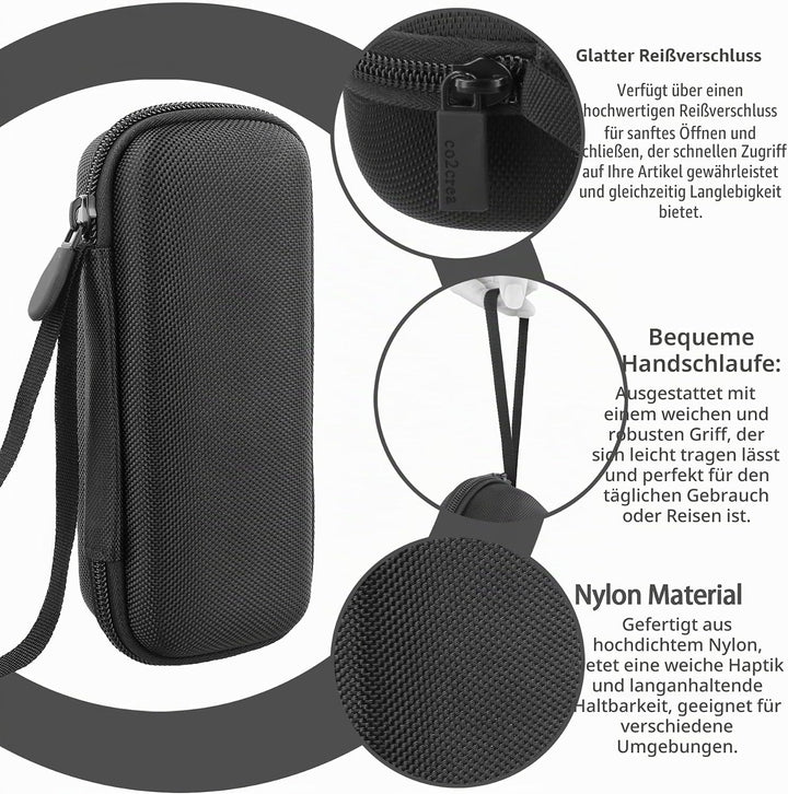 co2CREA Harte Reiseschutzhülle Etui Tasche für Xvive XV1-R Digitaler Handheld Recorder,Nur hülle, fü