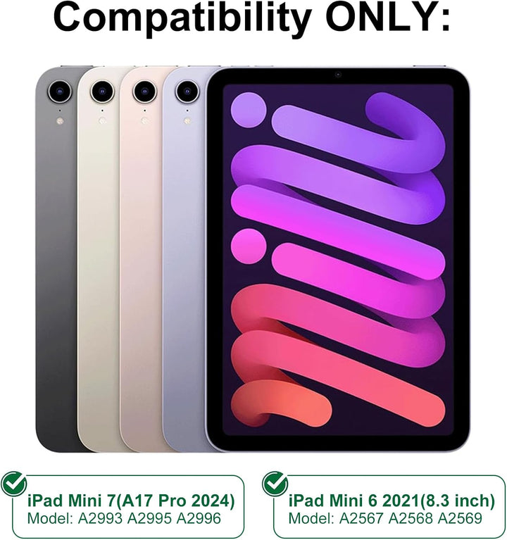 Bluetooth-Tastatur für iPad Mini 7(A17 Pro) 8,3 Zoll 2024 - Italienisches QWERTY-Layout Abnehmbare M