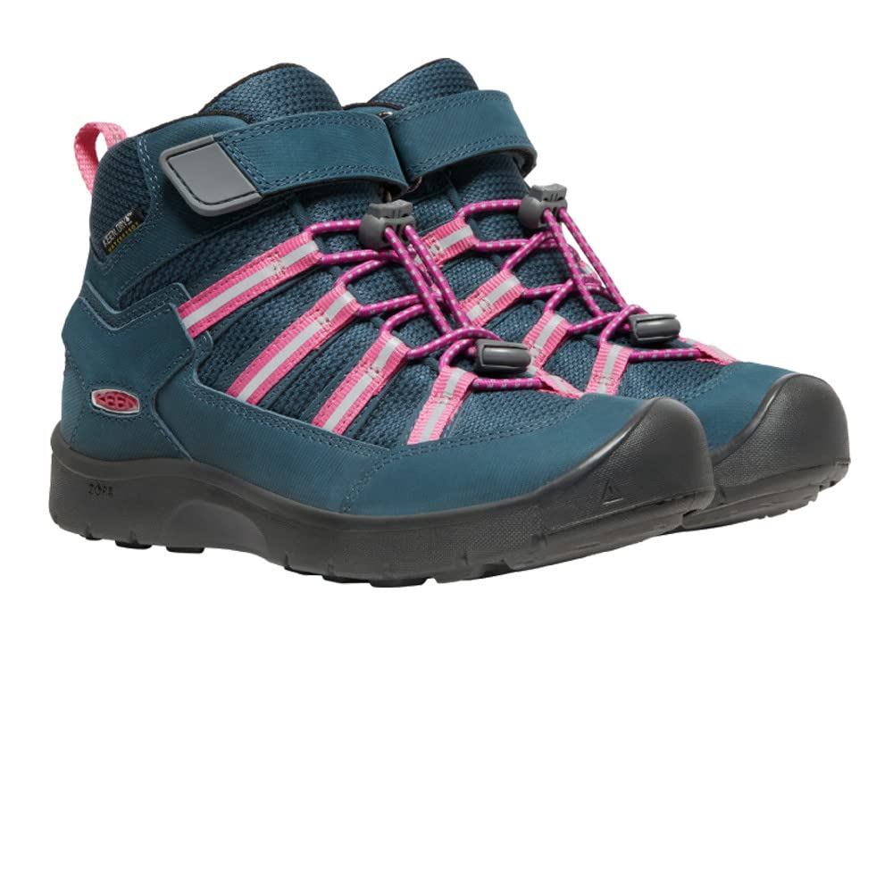 KEEN Unisex Kinder Hikeport 2 Sport Mid Waterproof, Blue Wing Teal Fruit Dove