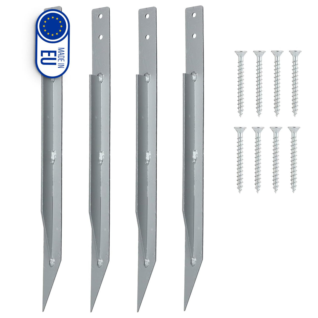 Clever Leon 4-Pack Erdanker für Schaukel | Anker Outdoor Schaukel | Bodenanker für Rosenbogen Spielh