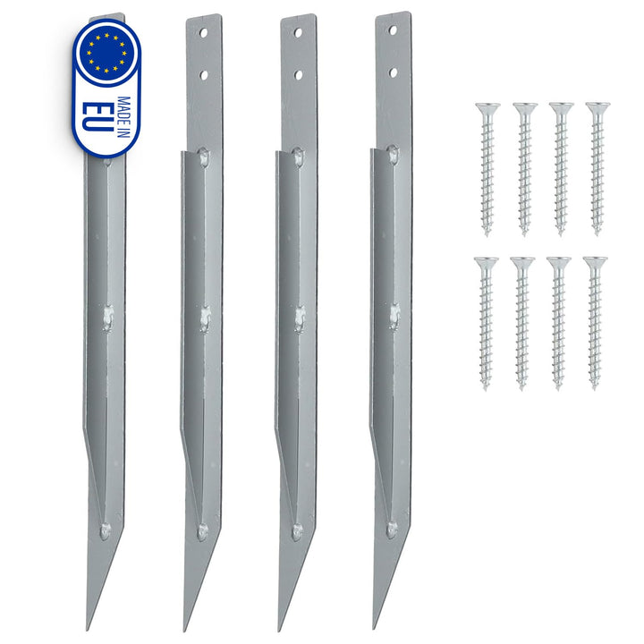 Clever Leon 4-Pack Erdanker für Schaukel | Anker Outdoor Schaukel | Bodenanker für Rosenbogen Spielh