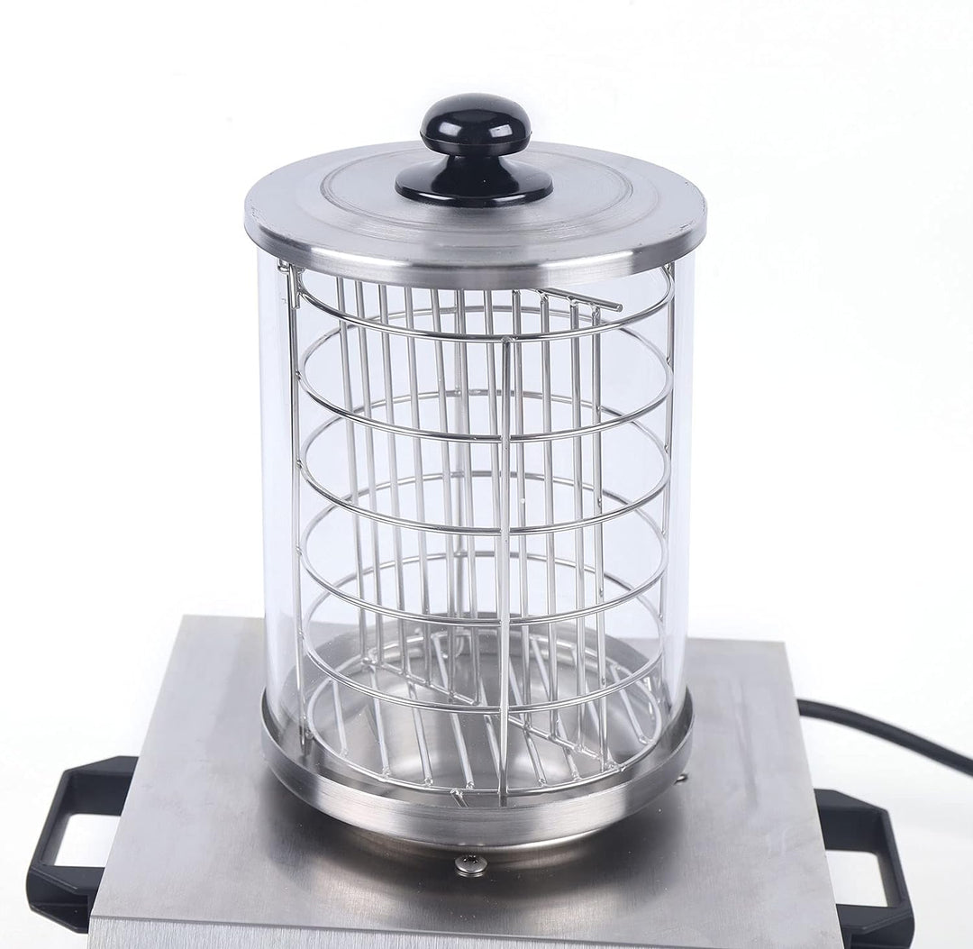 Edelstahl Hot Dog Maker, Hot Dog Gerät Maschine Wurstwärmer Dampfbehälter, Einstellbarer Temperatur