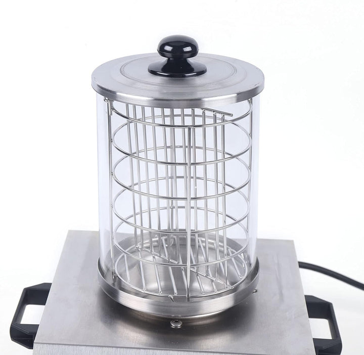 Edelstahl Hot Dog Maker, Hot Dog Gerät Maschine Wurstwärmer Dampfbehälter, Einstellbarer Temperatur