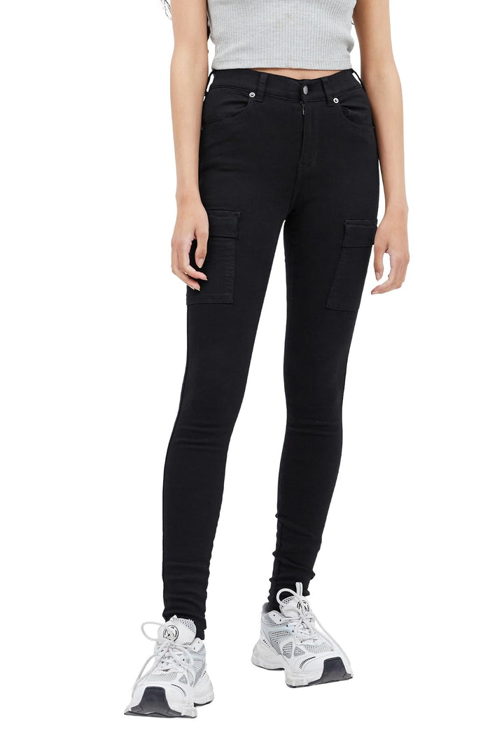 Dr. Denim Jeans Lexy Cargo S / 32L Schwarz, S / 32L Schwarz