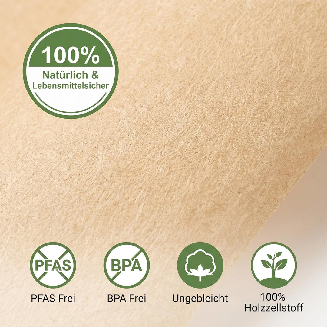 UPKOCH 100 Stück Pergamentpapier Zum Backen 25X35Cm Pfas Frei Backpapier Ohne Pfas FüR Backbleche Lu