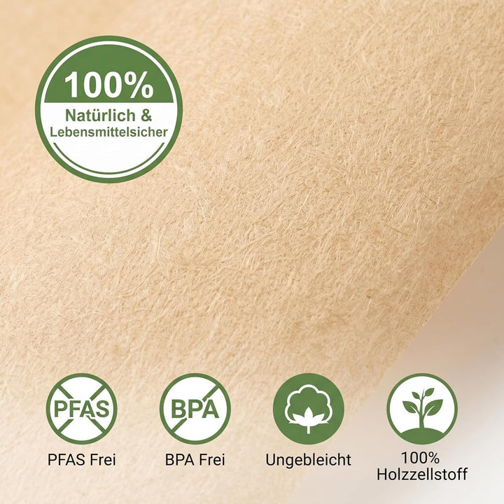 UPKOCH 100 Stück Pergamentpapier Zum Backen 25X35Cm Pfas Frei Backpapier Ohne Pfas FüR Backbleche Lu