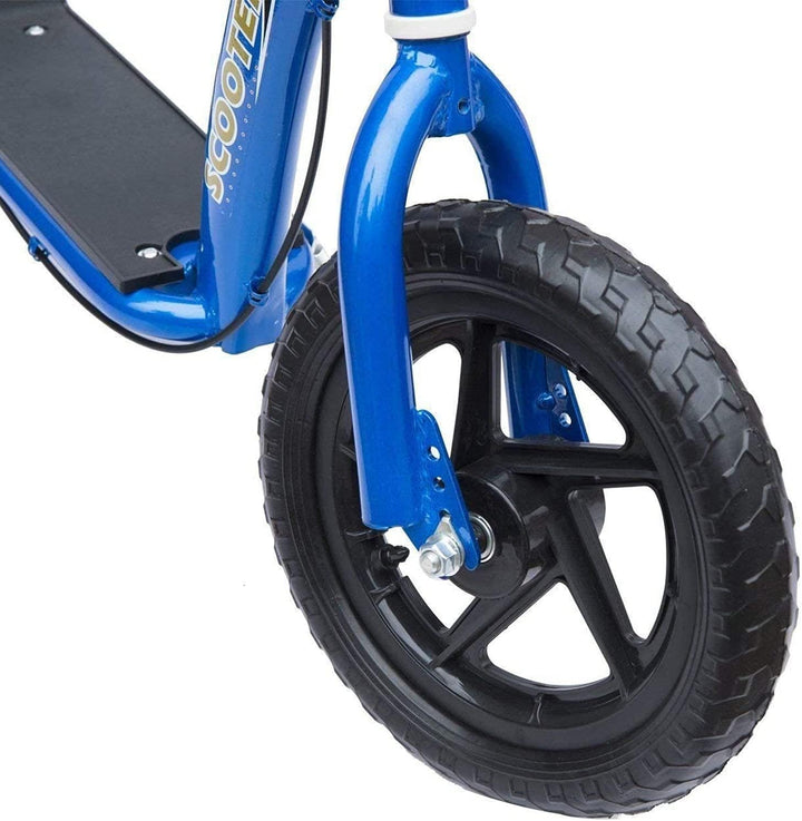 HOMCOM Kinderroller Scooter Tretroller mit verstellbarem Lenker, grossen Rädern und Hinterbremse Kic