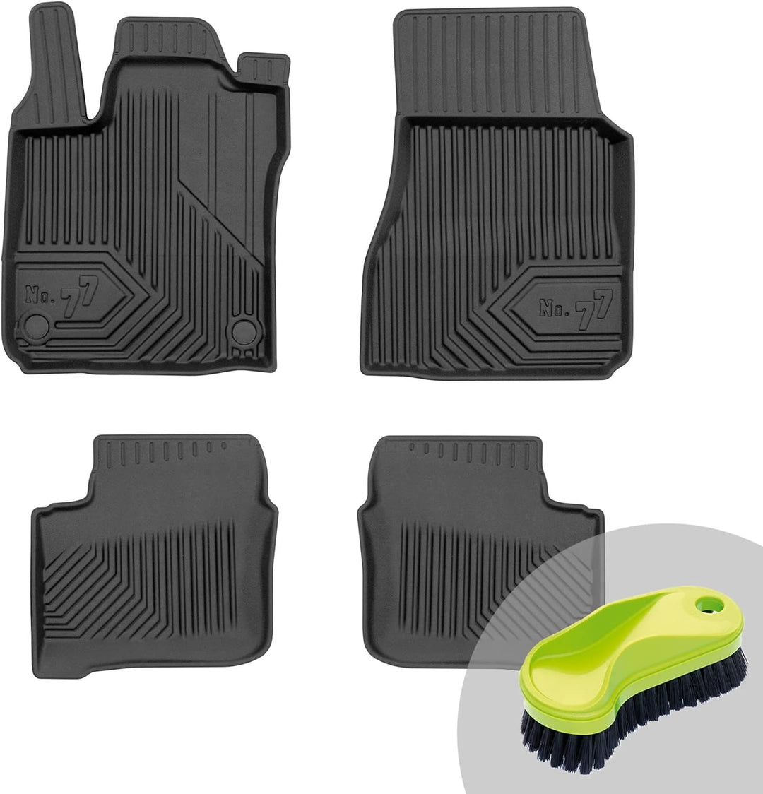 FROGUM No.77 Gummimatten Ganzjahresset von Auto Fussmatten Autofussmatten für Smart Forfour II 2014-