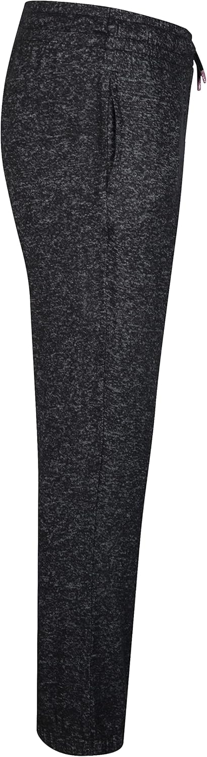 Hurley Mädchen Sporthose aus weichem Strick Hose, schwarz (Black Heather), 10 años