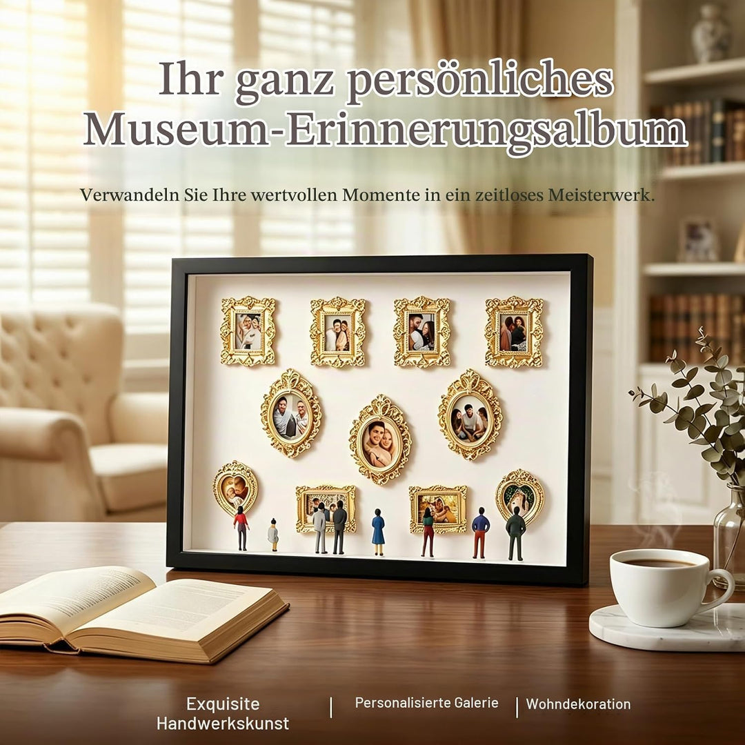 DIY Mini Museum Silhouette Box, DIY Mini Museum Bilderrahmen, Mi ni Figuren, Mi ni Menschen Figuren