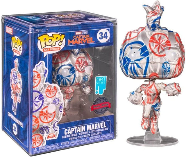 Funko Pop Marvel Captain Marvel Artist Series #34 Exclusive Special Edition Pop Figuren Marvel