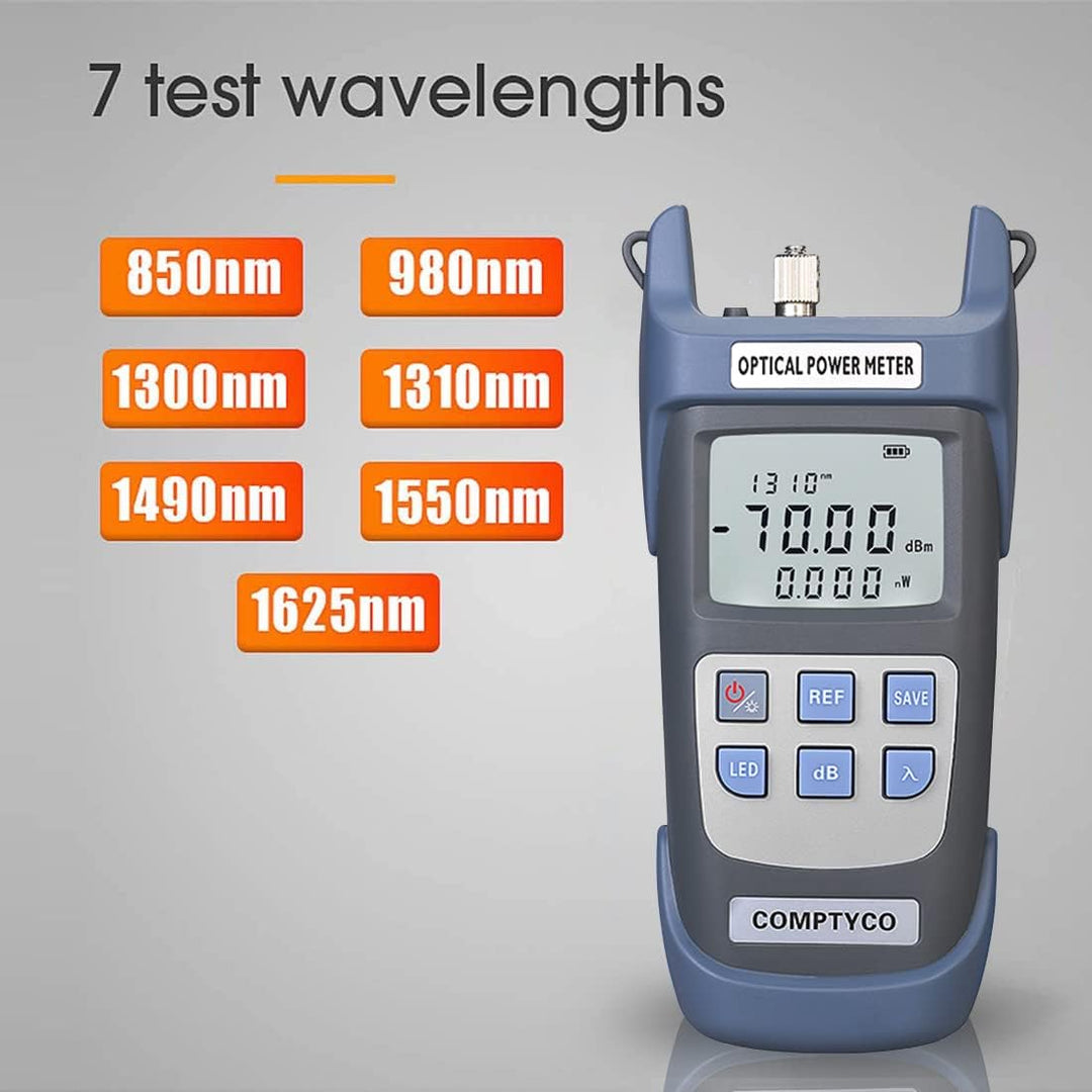 2-in-1 FTTH Glasfaser Tool Kit Glasfaser-Leistungsmesser-70 +10 dBm und 30 mW Visual Fault Locator G