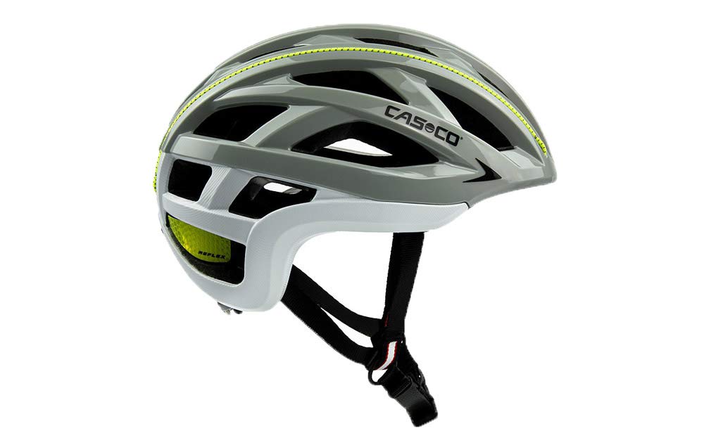 Casco CUDA 2 Strada Helm schwarz/rot 2022 Fahrradhelm grau-weiss-neon 52-54 cm, grau-weiss-neon 52-5