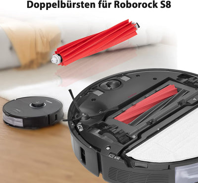 Rrochio Original Hauptbürste Zubehör Kompatibel mit Roborock S8/S8+/S8 Pro Ultra/Q8 max/Q8 max+/Q5 m