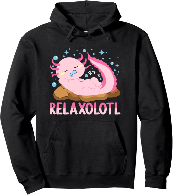 Leicht abgelenkt von Relaxolotl sind mein Krafttier Pullover Hoodie