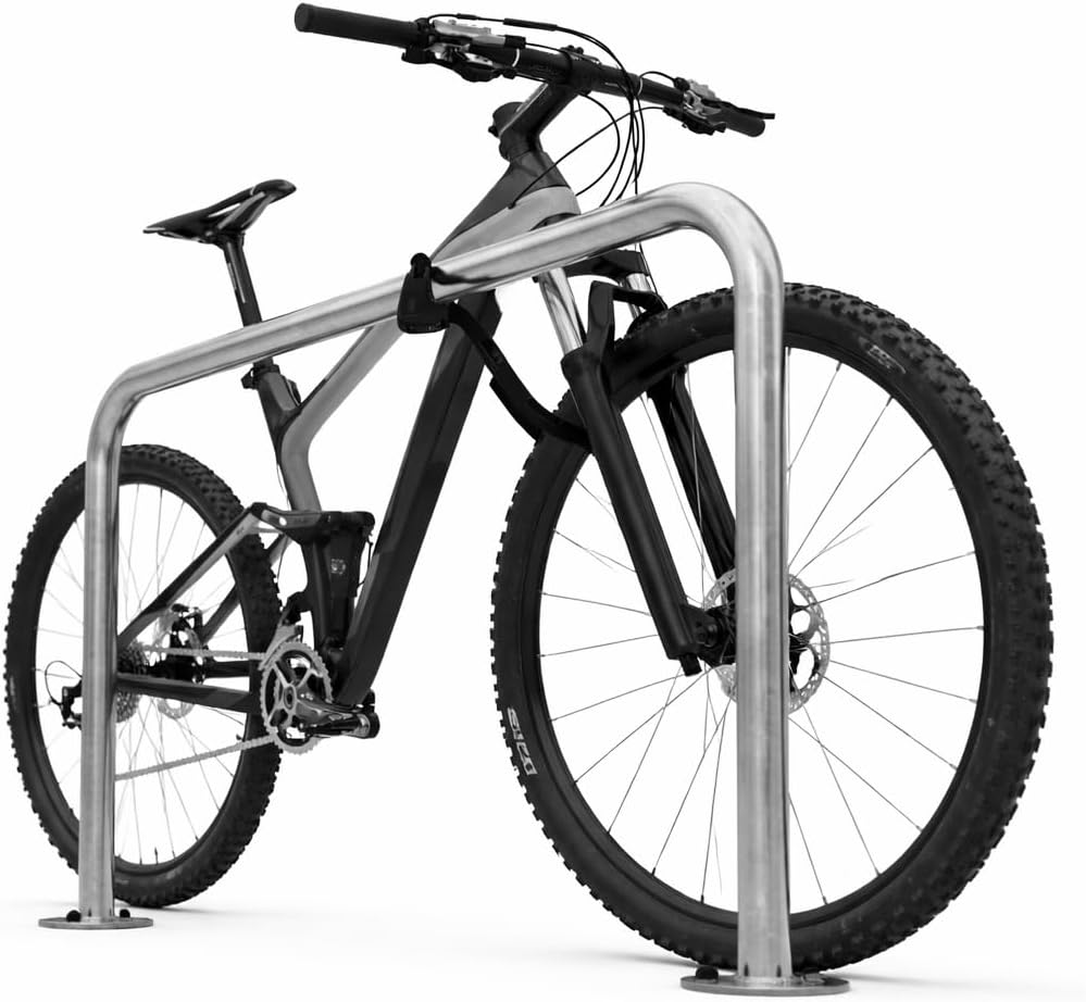 Anlehnbügel 9130 | 1500mm | Fahrradständer für 2 Fahrräder | zum Einbetonieren | Anlehnbügel Anlehnp