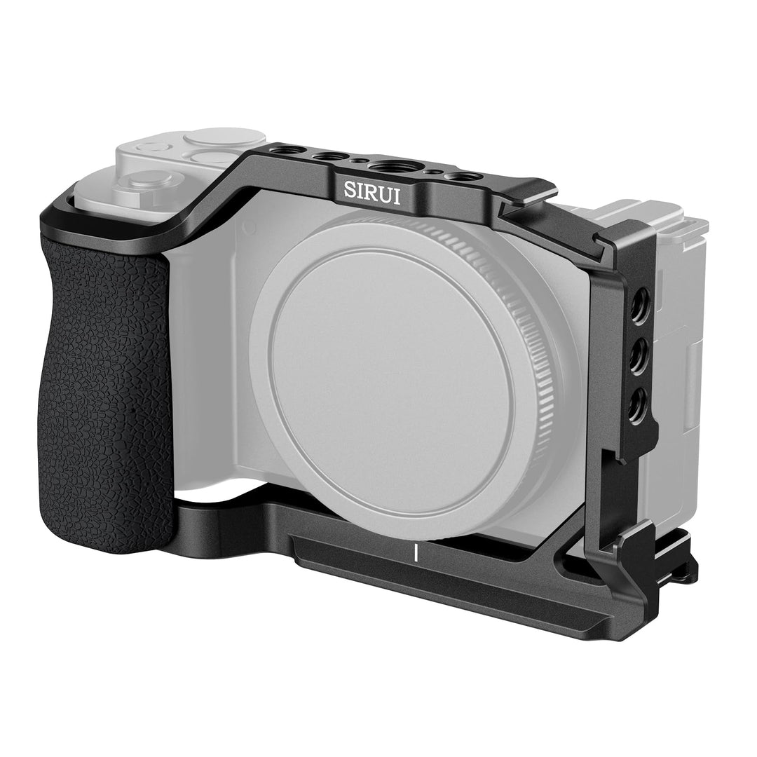 SIRUI ZV-E10 Käfig mit Silikongriff, Kamerakäfig für Sony ZV-E10 mit eingebauter Schnellwechselplatt