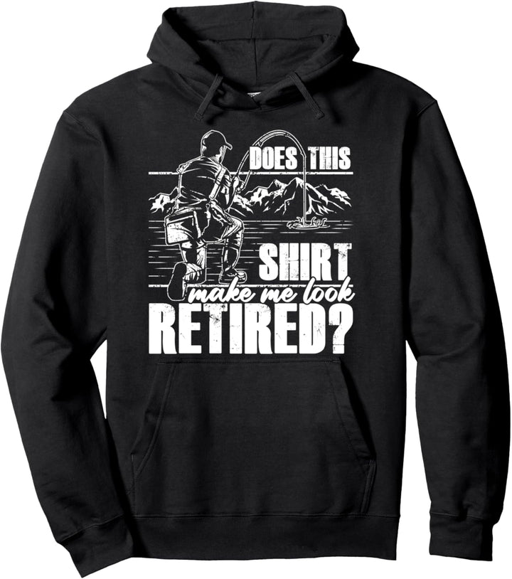 Ruhestand Rente Angeln Angler Fisch Pension Arbeit Geschenk Pullover Hoodie