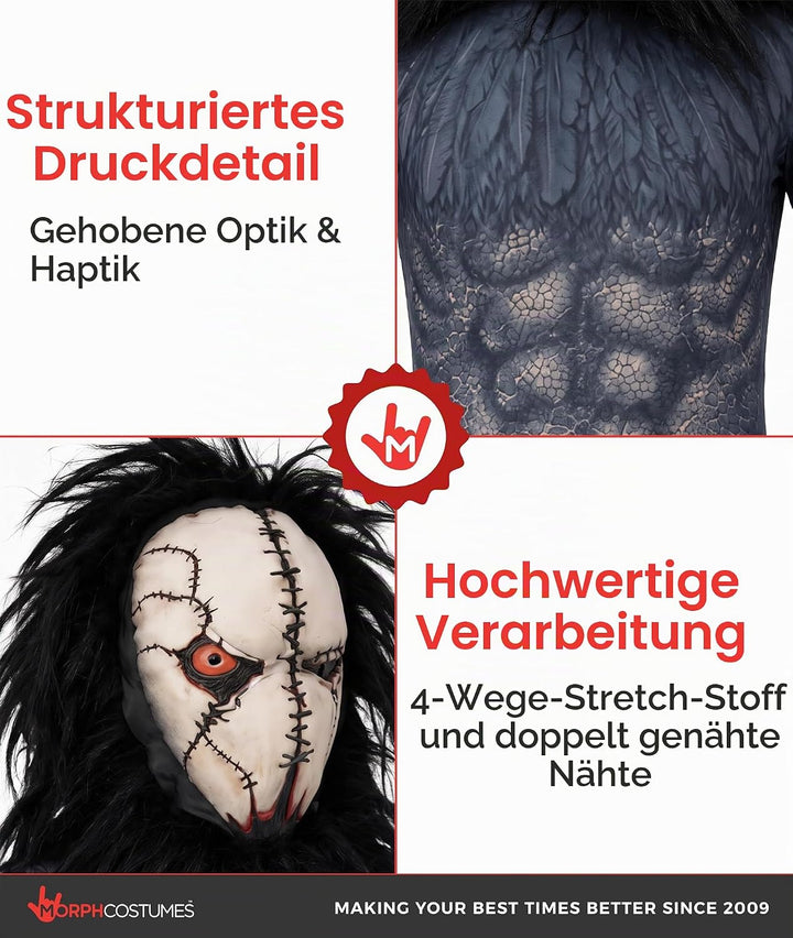 Morphsuits Kinder Seed Eater, Halloween Kinder, Halloween, Halloween Kostüm Monster, Schwarz Monster