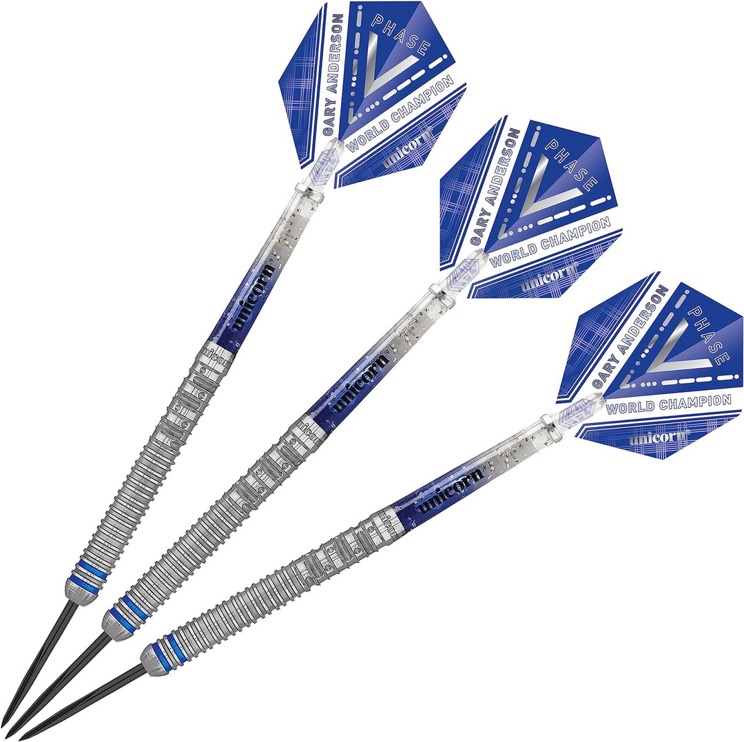 Unicorn Weltmeister Natur Darts 21 g blau / silber, 21 g blau / silber