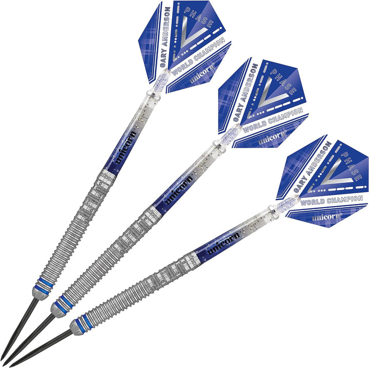 Unicorn Weltmeister Natur Darts 21 g blau / silber, 21 g blau / silber