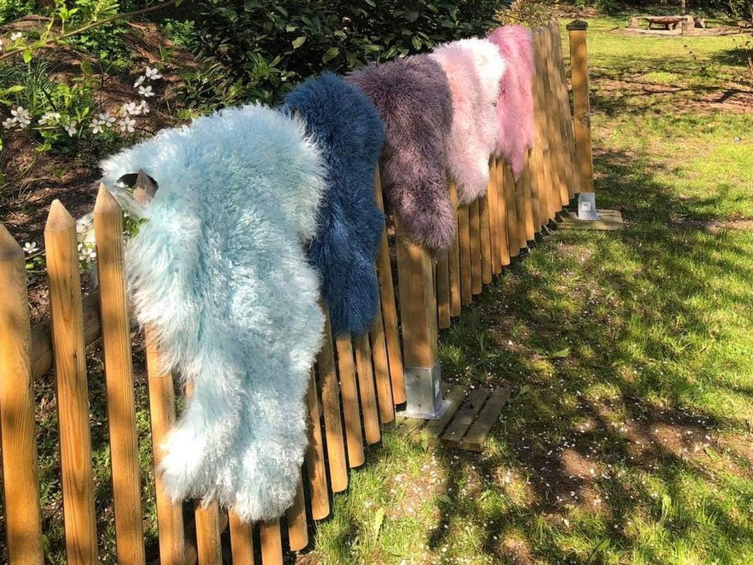 Hollert Lammfell Tibet Sheepskin Monglolisches Schaffell gelockt sehr weich Echtfell Dekoration Läuf