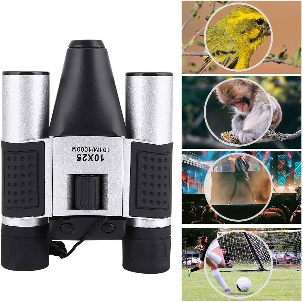 Fernglas Teleskop, 10X25 High Power 1.3MP CMOS HD Fernglas für Vogelbeobachtung/Camping/Wandern/Matc