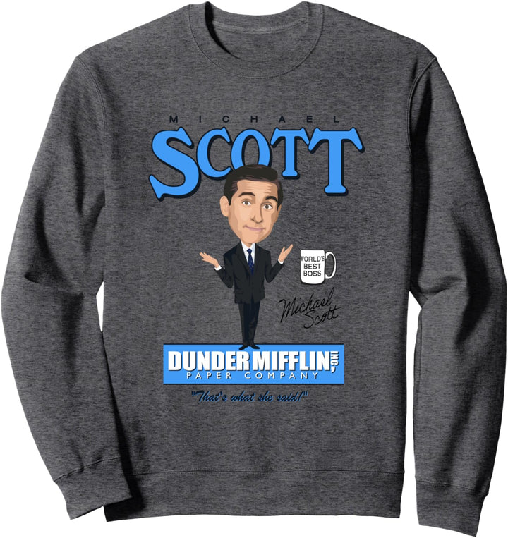 The Office Michael Scott Karikatur Sweatshirt