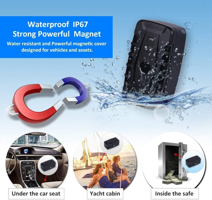Winnes GPS-Tracker 4G TK918: Echtzeit-Tracking per SMS/App/PC, Wasserdicht, Magnetisch, Geo-Zaun, 20