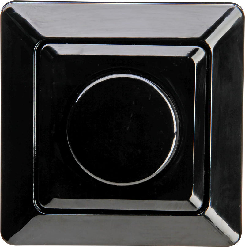 KOPP Aufputz-Programm Standard, schwarz, LED-Dimmer (Phasenanschnittsdimmer), 3-35 W, 820205009 Schw