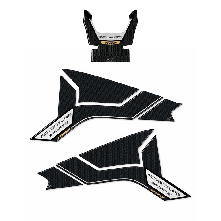 labelbike - KIT 3 Aufkleber Gel Motorrad Tank kompatibel mit Honda Africa Twin Adventure Schwarz 110