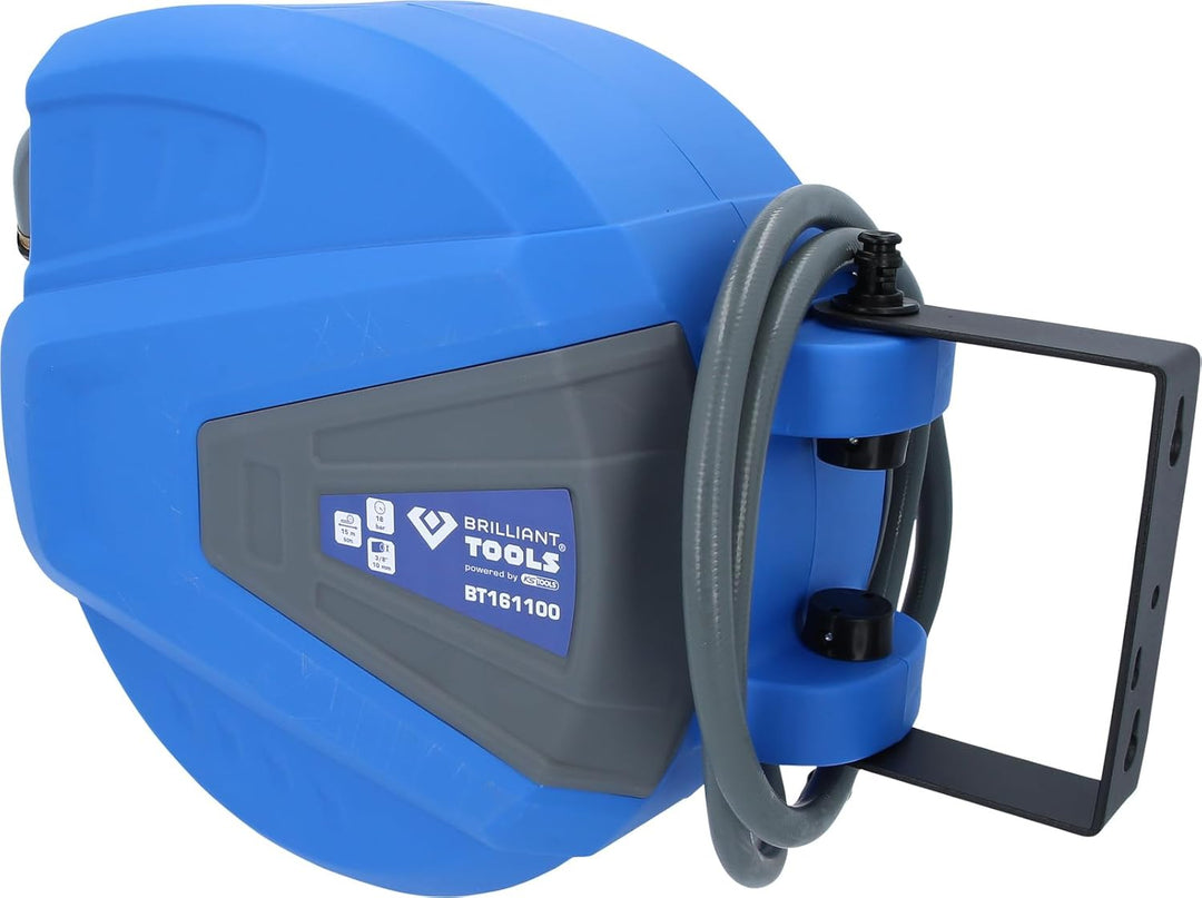 BRILLIANT TOOLS BT161100 DL-Schlauchaufroller Ø10mm, Anschluss 3/8", PVC [Powered by KS TOOLS]