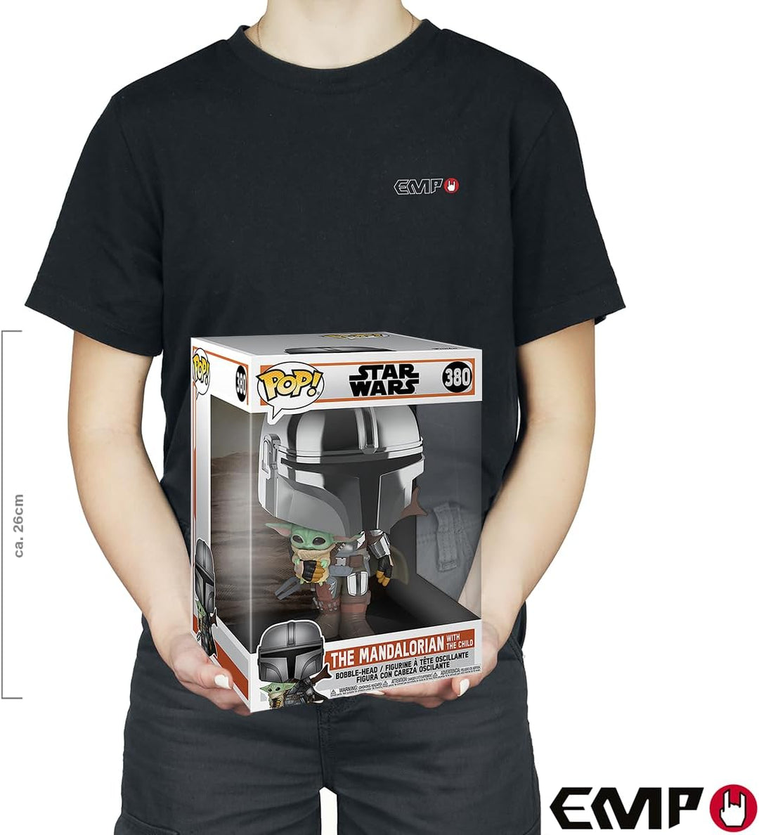 Funko Pop! Starwars: The Mandalorian-10 Inch Mando - 1/6 Quote Für Seltene Chase-Varianterome - Viny