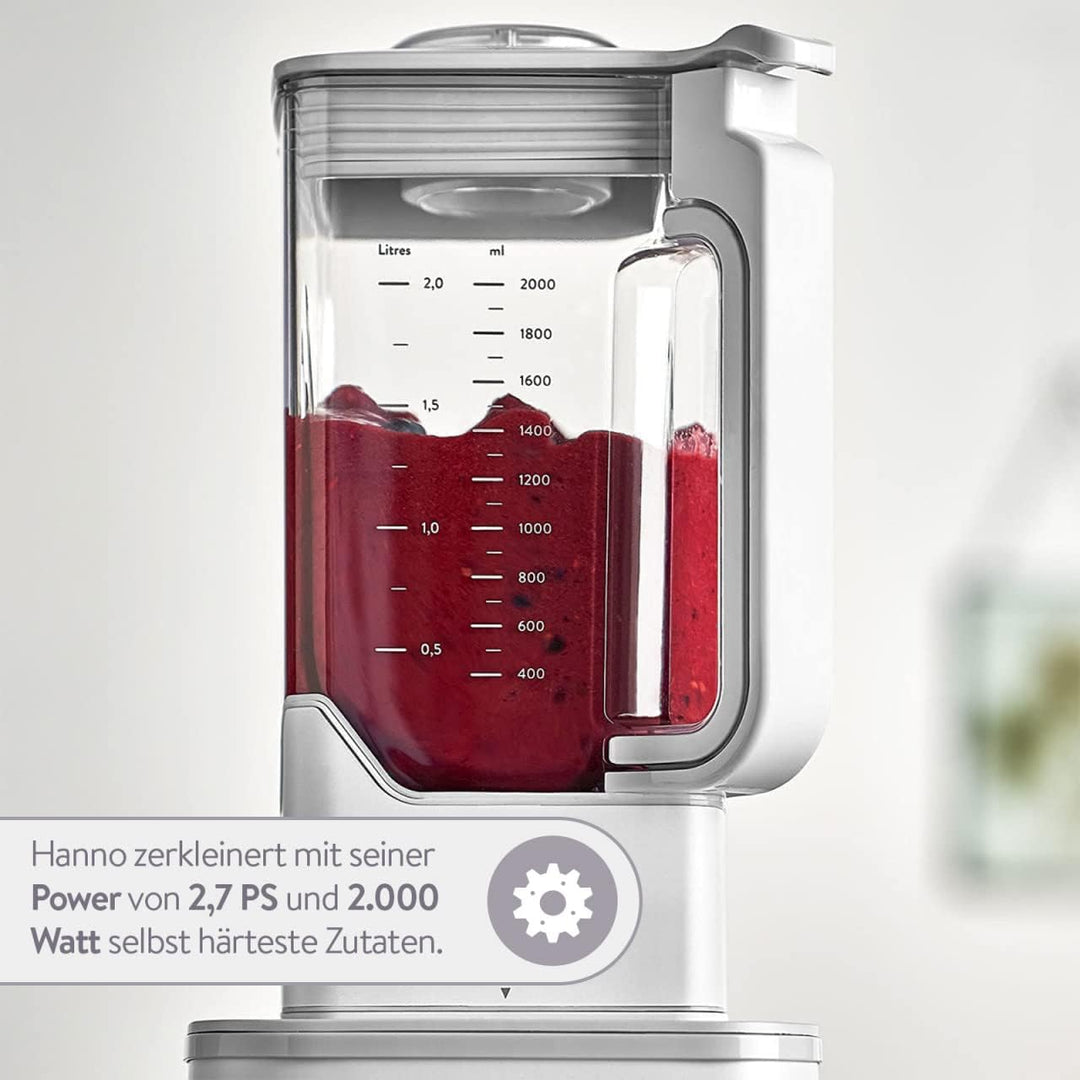 SPRINGLANE Hochleistungsmixer Hanno – Smoothie Maker 2000 W 32000 U/min mit Selbstreinigungsfunktion