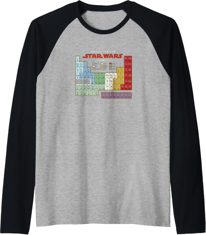 Star Wars Periodic Table of Elements Raglan