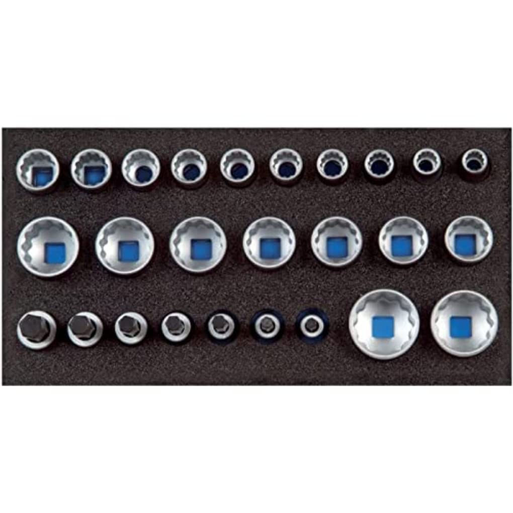 GEDORE 1500 CT1-D 19 Satz Steckschlüsseleinsätze 1/2', UD-Profil, in Check-Tool-Modul, 1 Stück