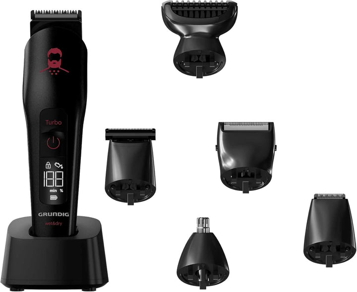 GRUNDIG MGK 9030 ProClub Multihaarschneideset, BeardCare Sensor, Wet & Dry Nutzung, Mit Li-Ion Akkut
