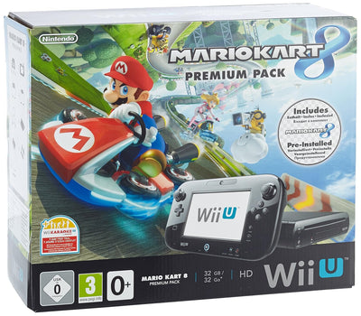 Nintendo Wii U Premium Pack schwarz, 32GB inkl. Mario Kart 8 (vorinstalliert)